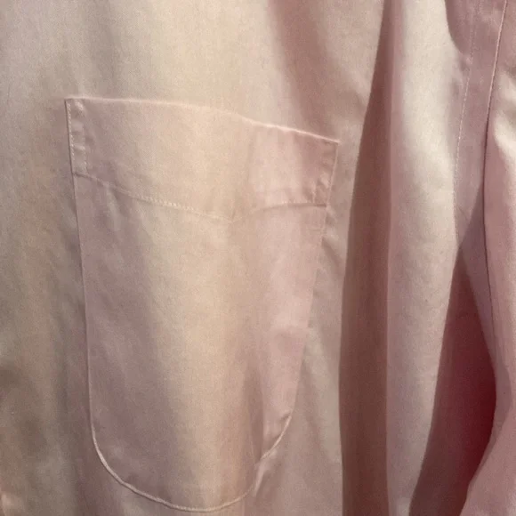 Men’s Land’s End Long Sleeve Button Down Shirt, Pink, Sz 19-38 Big/Tall - Picture 5 of 8